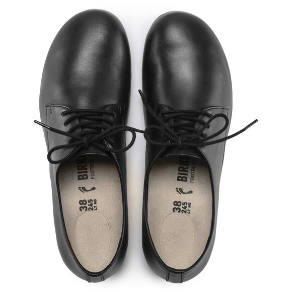 Birkenstock Black Landshut Real Leather Wide / Normal Footbed Shoes Size 37 NWT main image 9